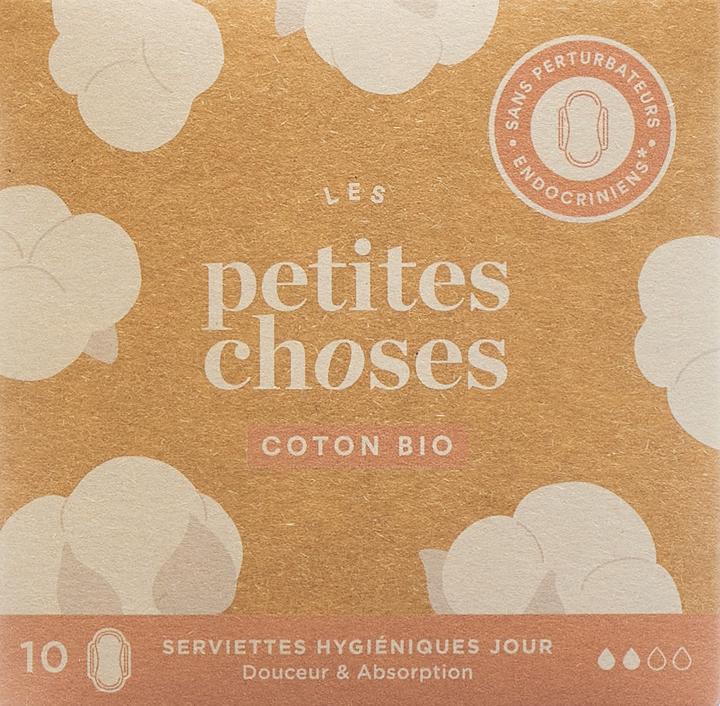 Image du produit Les Petites Choses serviettes hygiéniques jour coton bio (10 x, Tampons sanitaires)