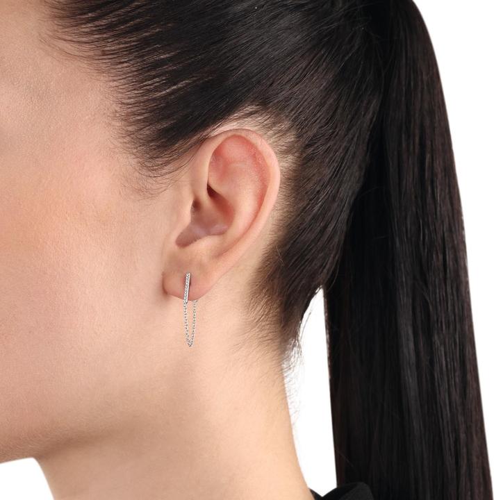 Produktbild zz_ArchivedByPCD_Amor Schmuck_zu_Amor Amor Ohrschmuck für Damen, 925 Sterling Silber, Zirkonia synth. (Silber 925)