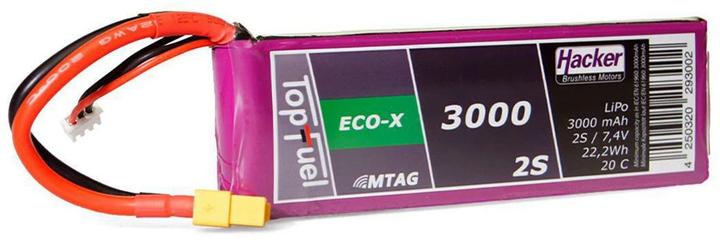 Hacker LiPo Pack TF ECO-X 3000mAh 2S MTAG (7.40 V, 3000 mAh)