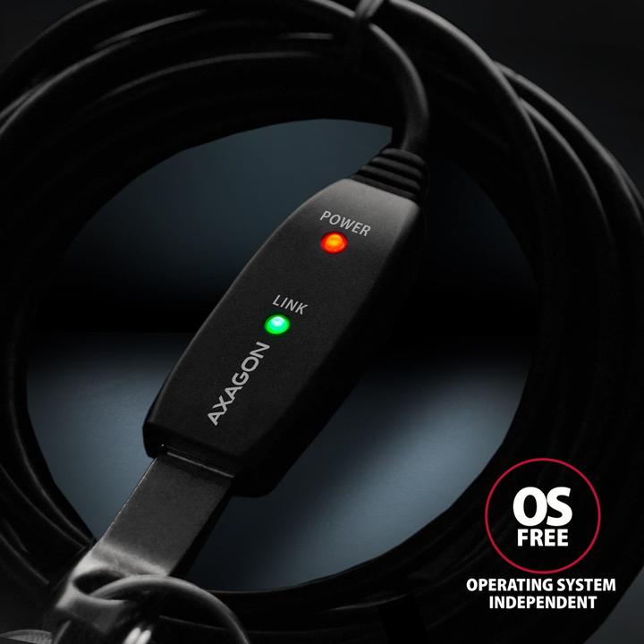 Actual product image Axagon USB A – USB A (5 m, USB 3.2 Gen 1)