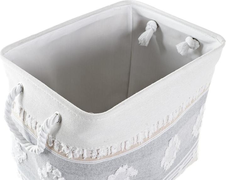 Image du produit DKD Home Decor Korb-Set Grau Baumwolle (45 x 35 x 40 cm) (2 Stücke) (2 x, 45 x 35 x 40 cm)
