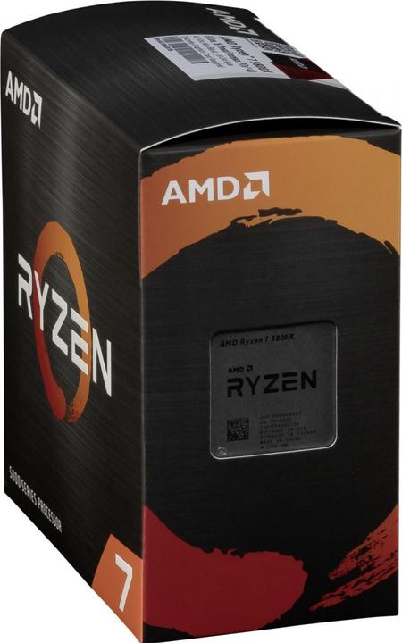 Actual product image AMD Ryzen 7 5800X (AM4, 3.80 GHz, 8 -Core)