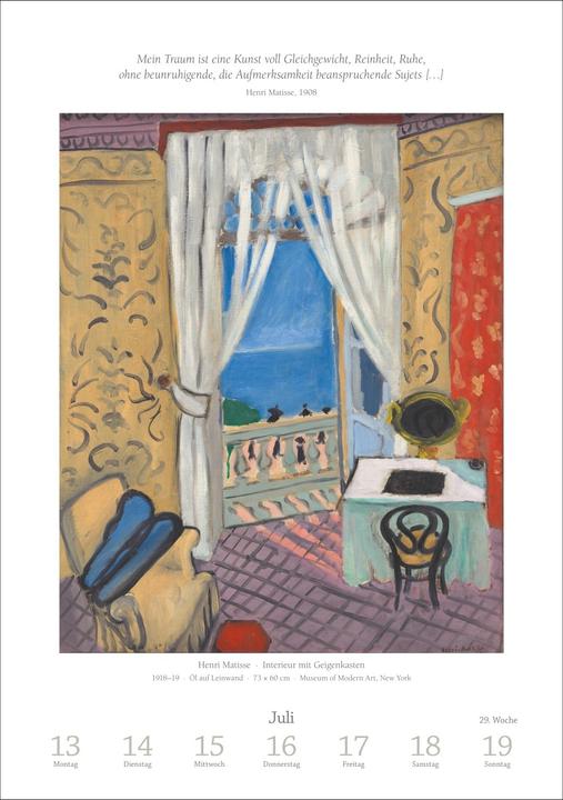 Immagine prodotto Harenberg Kunst Wochen-Kulturkalender 2026 - 53 Meisterwerke der Malerei (Copertina rigida, Tedesco)