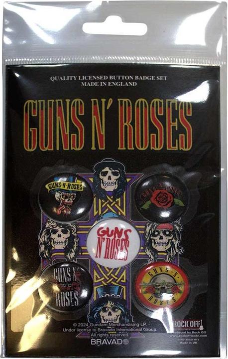 Immagine prodotto Guns N Roses Bullet Logo Distintivo Misura Confezione 5
