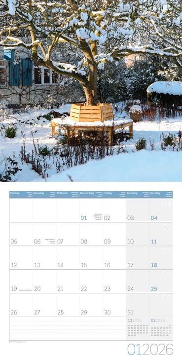 Image du produit In meinem Garten Kalender 2026 - 30x30 (30 x 30 cm, Couverture rigide, Allemand, Français, Anglais, Italien)