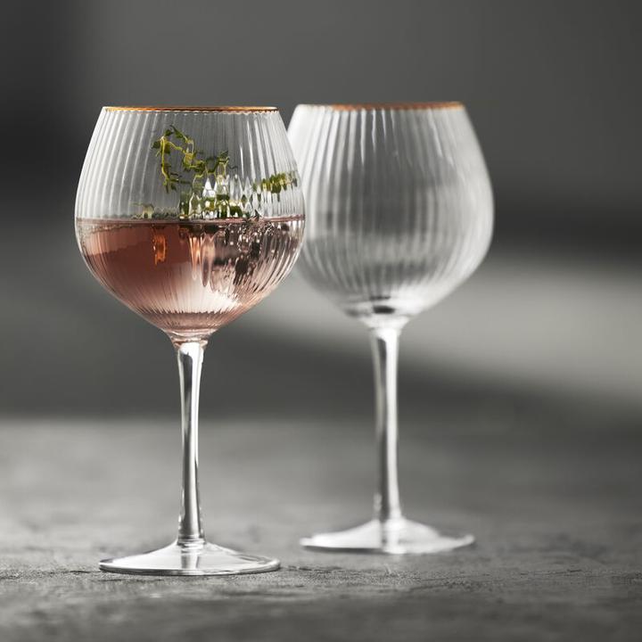 Produktbild Lyngby 65 cl - Glas - Klar/guldkant (6.50 dl, 4 x, Gin Gläser)