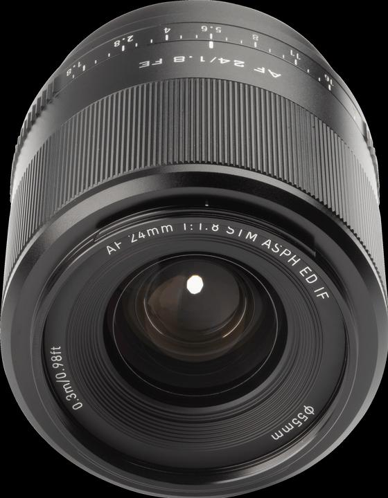 Actual product image Viltrox AF 24/1.8 E Full Frame. Manual focus cine lens for Sony E mount (Sony E, APS-C / DX)