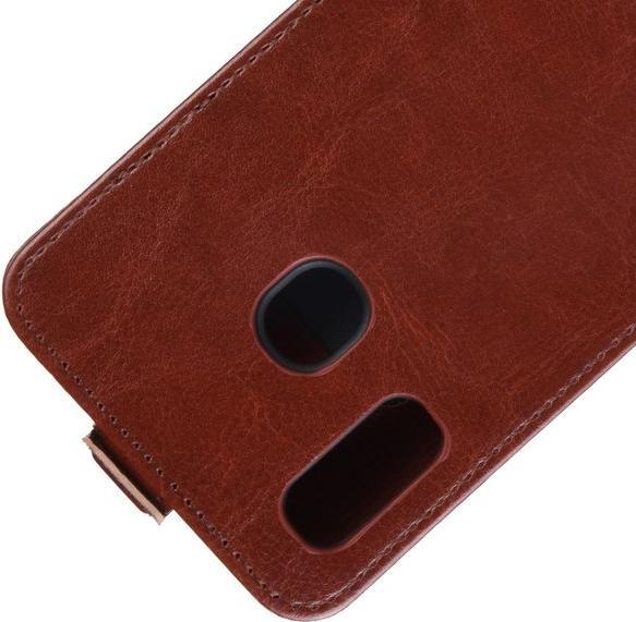 Actual product image MU Classic Leather flip case cover (Samsung Galaxy A20e)