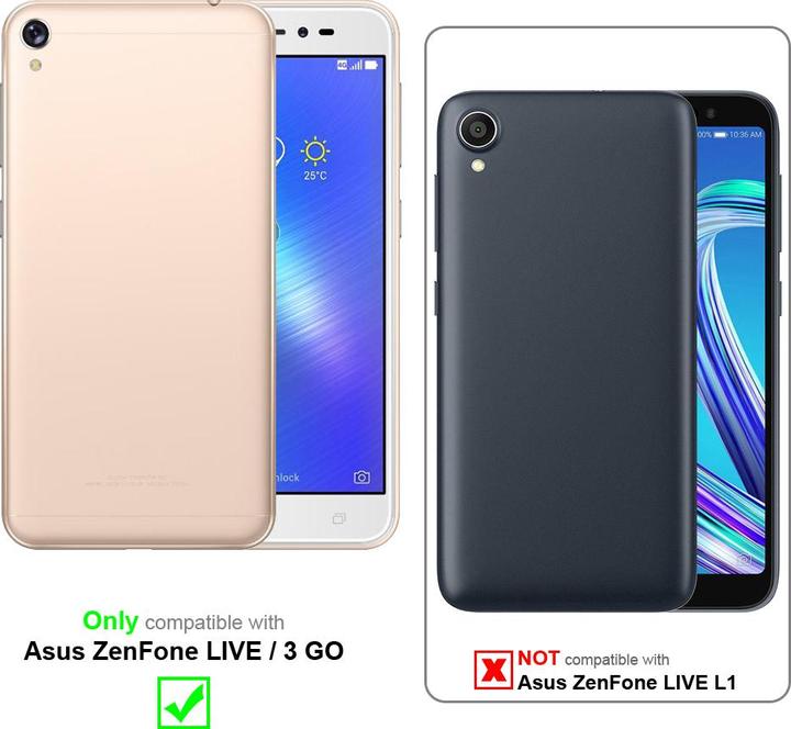 Produktbild Cadorabo Universale Schutzhülle für Asus ZenFone LIVE / 3 GO Tasche mit Gürtelclip (Asus Zenfone Live, Asus Zenfone 3 Go)
