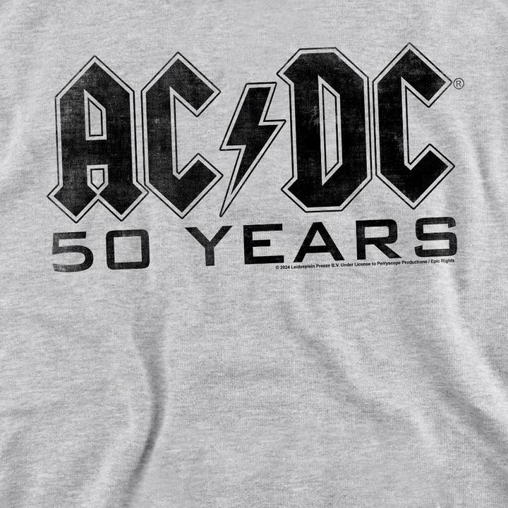 Actual product image AC/DC Unisex Adult 50 Years Logo Sweatshirt (L)