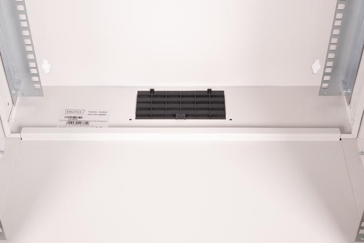Actual product image Digitus 19" 12U wall-mounted housing, SOHO PRO perforated door, 595 x 540 x 400 mm, grey (12 RU, 19 inch rack)