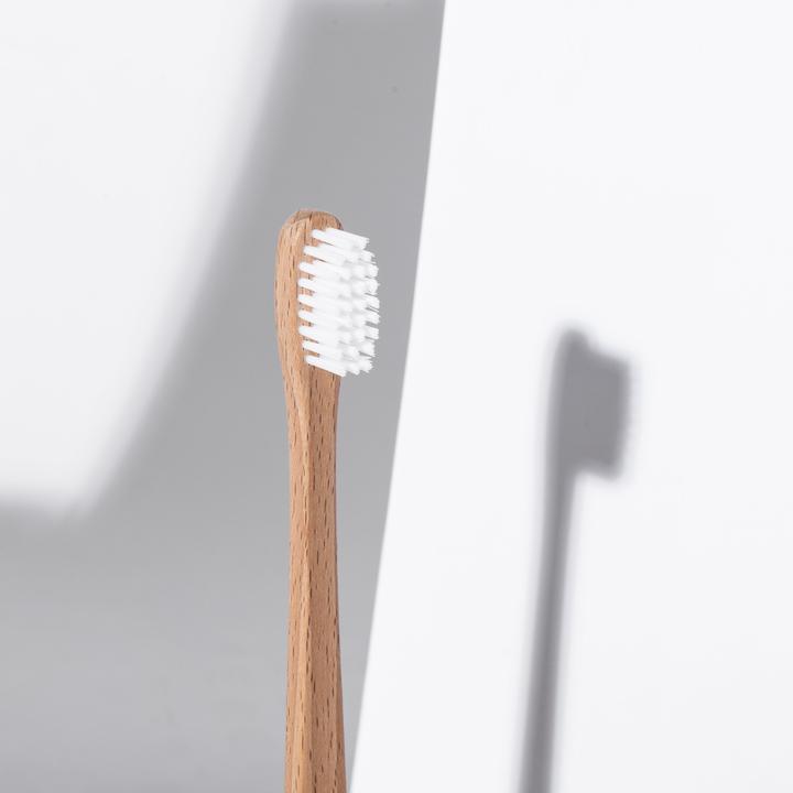 Frau Kunz Buchenholz Zahnbürste (4er-Set) (Mittel, 4 x)