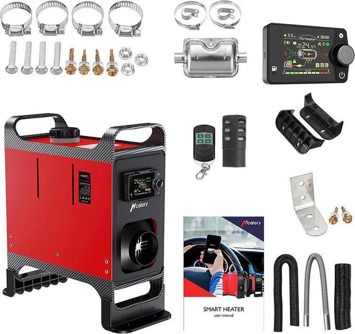 Immagine prodotto Hcalory Riscaldatore di parcheggio / riscaldatore HC-A02, 8 kW, Diesel (rosso) (8000 W)