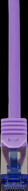 Produktbild LogiLink Patchkabel Ultraflex, Kat.6A, S/FTP, 0,5 m, violett (S/FTP, CAT6a, 0.50 m)