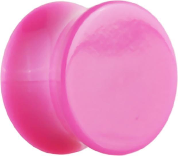 Star Piercing Flared Plug pink (ohne Messing, Acryl)