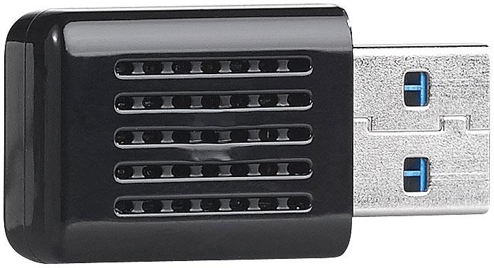 Produktbild 7links Mini-WLAN-Stick WS-1202.ac mit bis zu 1.200 Mbit/s (802.11ac), USB 3.0 (867 Mbit/s, 300 Mbit/s)