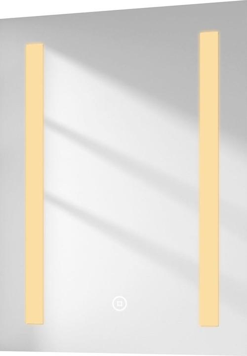 Emke Bathroom Mirror With Lighting 45*60cm,Fog-Free, Cool-White6500K, Dimmable,Touch Switch (45 x 60 cm)