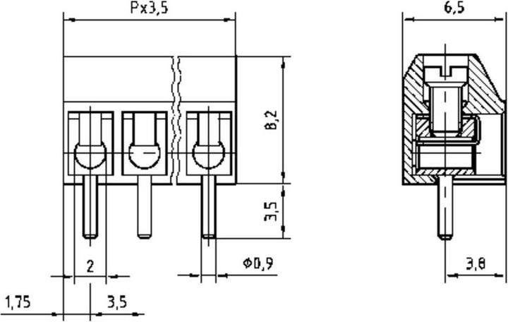 Actual product image H-Tronic Blocking point module with signal b