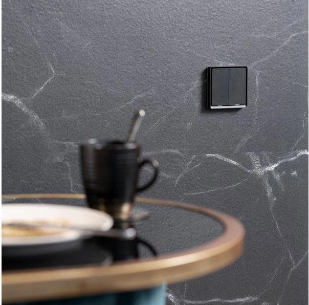 Produktbild Marmitek Funk-Taster Push LO 2-fach, Zigbee 3.0, Schwarz