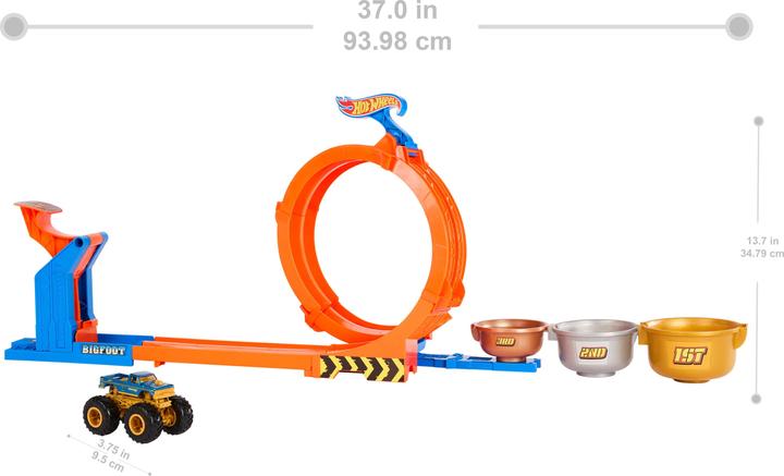 Immagine prodotto Hot Wheels Monster Trucks 2-in-1 Loop & Flip Challenge