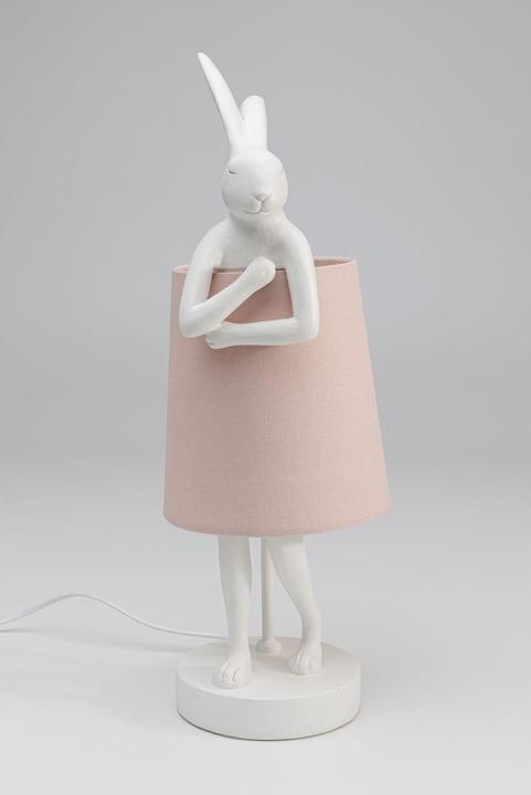 Actual product image Kare Design Table lamp Animal Rabbit White / Pink 50cm (E14)