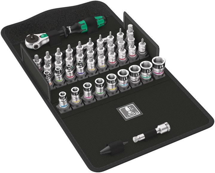Actual product image Wera 8100 SA All-in Zyklop Speed Ratchet Set (11 mm, 12 mm, 14 mm, 10 mm, 13 mm, 6 mm, 5 mm, 8 mm, 4 mm, 9 mm, 7 mm)