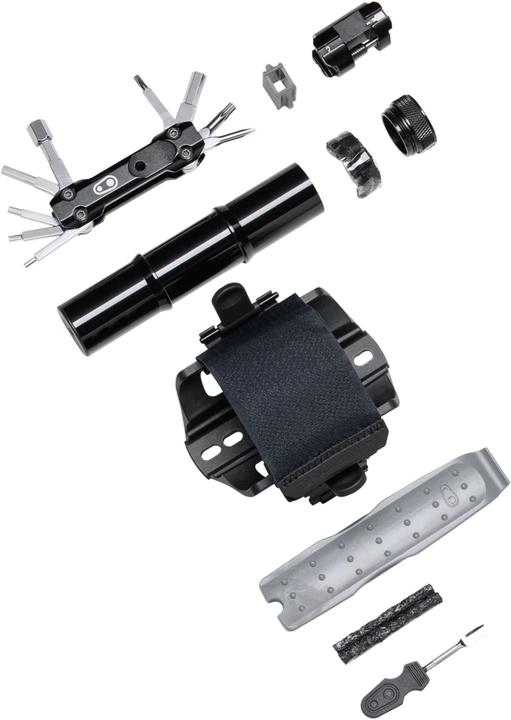 Crankbrothers S.O.S. TS18 Stash Befestigungsband + Multitool, black