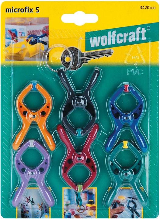 Produktbild wolfcraft wolfcraft 1 microfix Mini-Federzwingen-Set 7-tlg. (20 mm)
