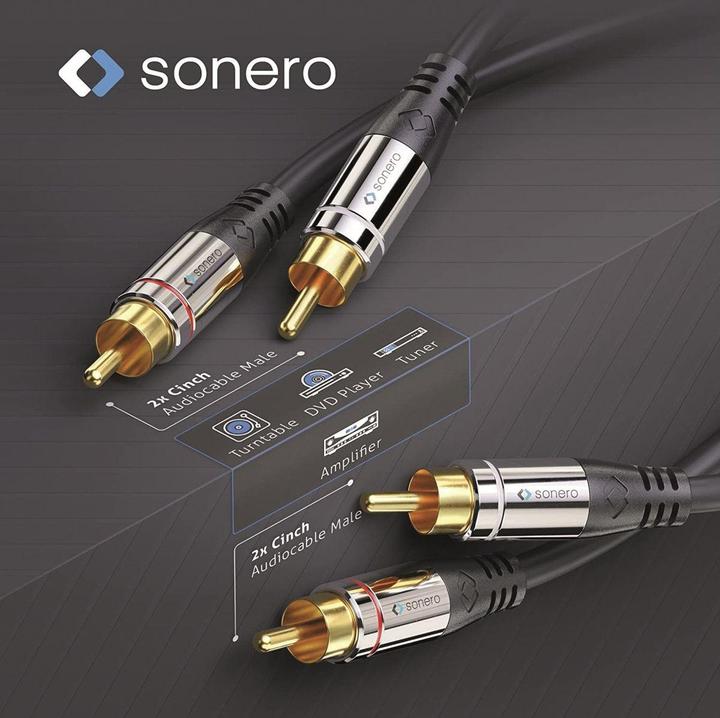 Image du produit Sonero Câble audio RCA - RCA 15 m (15 m, RCA)