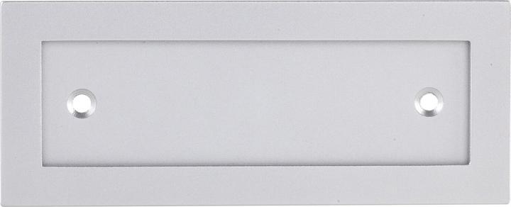 Produktbild Marchesi Namensschild Rahmen 120x48mm mit 2 Anschraublöcher, Aluminium eloxiert