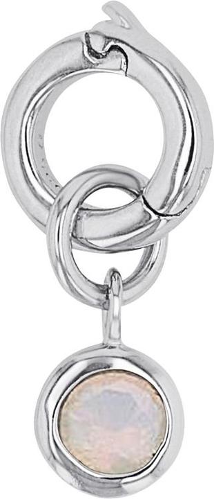 Produktbild Amor Charms für Damen, 925 Sterling Silber, synt. Nano | Oktober (Silber 925)