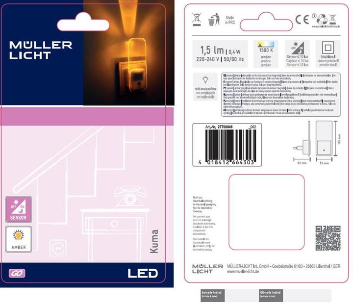 Actual product image Müller Licht Kuma Sensor LED orientation light
