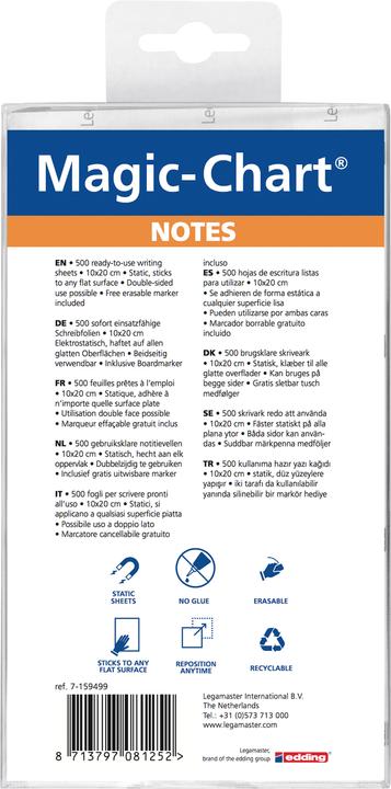 Etichetta energetica Legamaster Note sul grafico magico