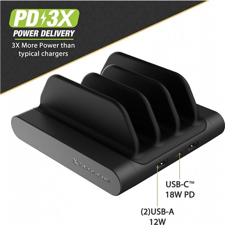 Actual product image Scosche BaseLynx vertical charging station (18 W)
