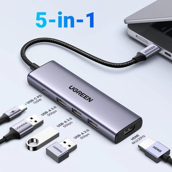Immagine prodotto Ugreen USB-C Hub (USB-C, 5 Porti)
