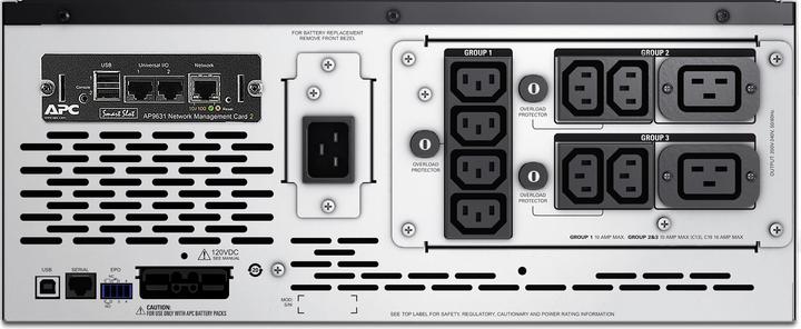 Produktbild APC USV SMX3000HVNC mit Netzwerkkarte 3000VA/2700W (3000 VA, 2700 W, Line-Interaktiv USV)