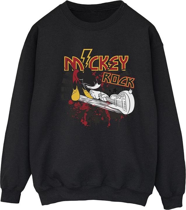 Disney Mickey Mouse Smash Guitar Rock Sweatshirt (M)