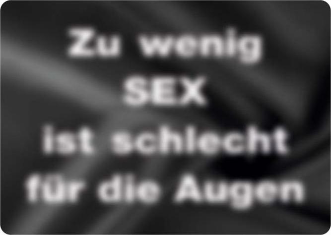 Blechschild Sex schlechte Augen (10.5 x 14.8 cm)