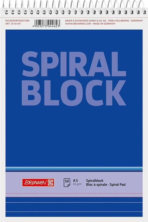 Produktbild Spiralnotizblock (A5, Liniert)