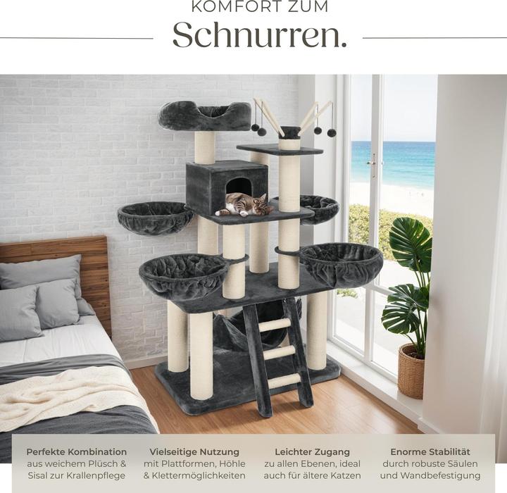 Immagine prodotto tectake Gismo (195 cm, Grigio, Bianco)