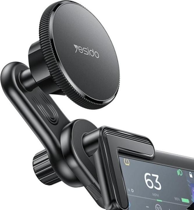 Image du produit Yesido Support magnétique pour téléphone de voiture pour les coins de l'écran - Noir