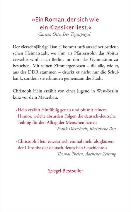 Produktbild Unterm Staub der Zeit (Deutsch, Christoph Hein, 2024)