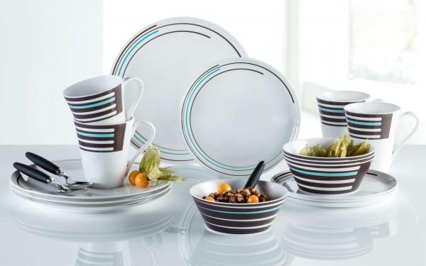 Berger Stripes Geschirr-Set 16-tlg.