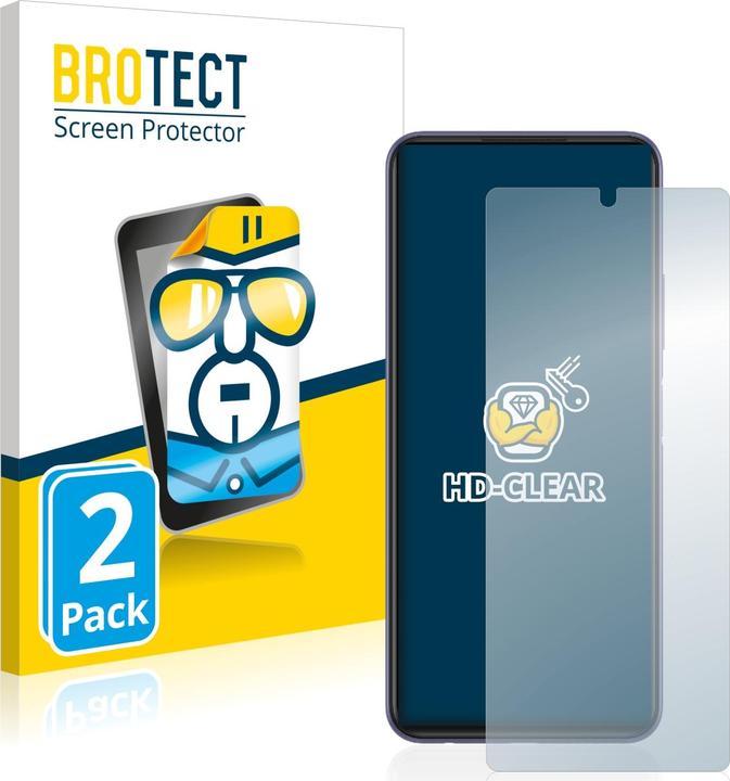 Actual product image BROTECT Screen Protector Clear (2 Piece, Xiaomi Mi Note 10)