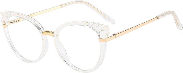 Immagine prodotto Techsuit - Anti-Blue Light Glasses Reflex Metal (F5020-CLR) - Cat Eye - Clear