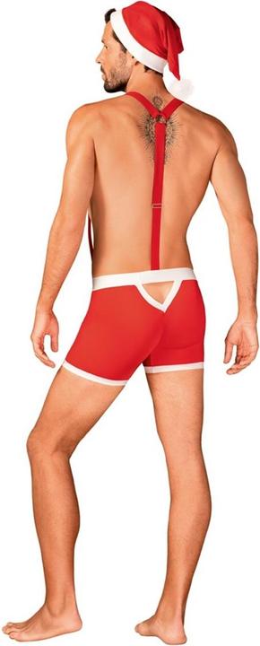 Immagine prodotto Obsessive Boxer di Mister Claus con bretelle e cappuccio (3XL)