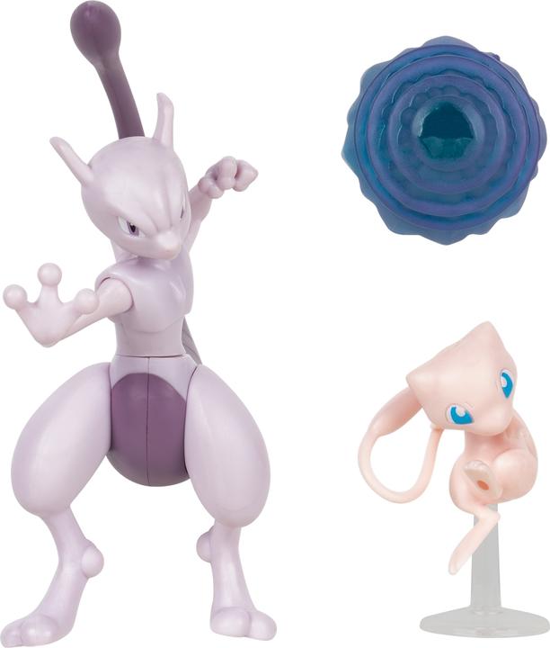 Actual product image Jazwares Pokémon Battle Figure Set - Mewtwo and Mew