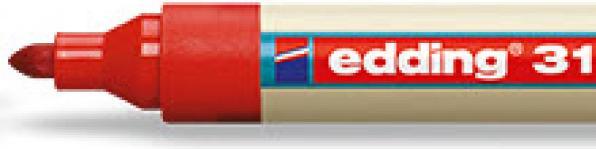 Actual product image Edding Flipchart Marker 31 (Red, 3 mm, 1 x)