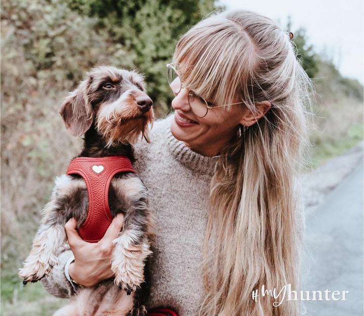Produktbild Hunter Geschirr Love 37-40/XS-S, Rot/Schwarz, Hundegrösse: S, XS (Hund, Spazieren)