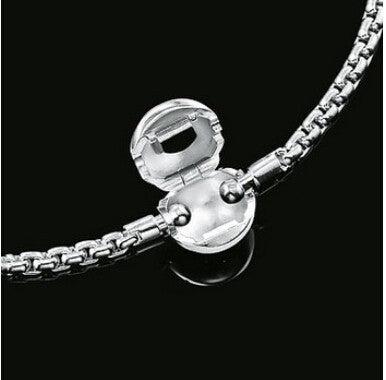 Actual product image Hermex charm bracelet silver plated - 22cm (22 cm, Metal alloy)